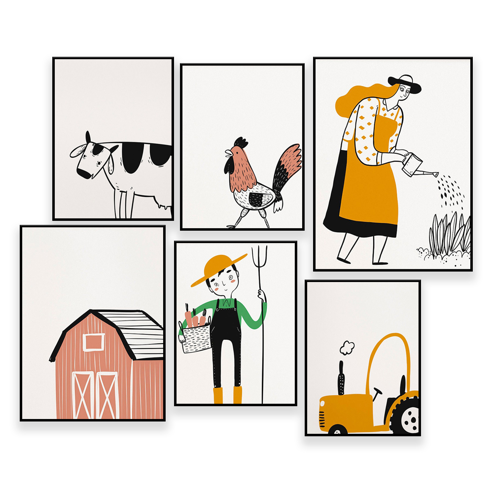 Agriculture Farming Cartoon - Agriculture Gallery Wall - 4-H, ag